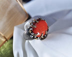 Handmade Genuine Goldstone Silver Ring, Handcrafted Goldstone Silver Ring Jewelry,Gift for Her