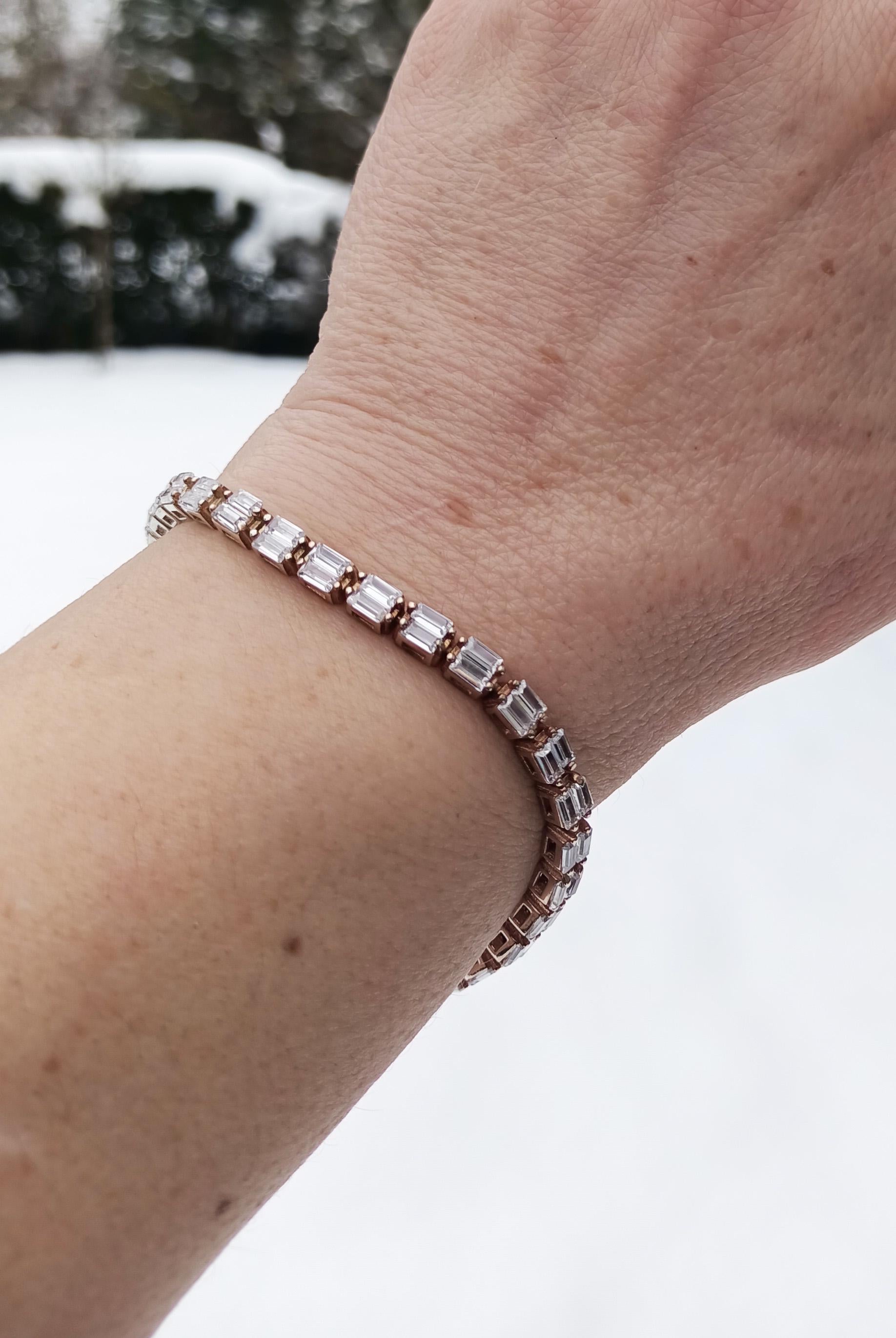 Handmade Genuine Zircon Gemstone Rose Silver Bracelet, Zircon Bracelet Jewelry,Handcrafted, Gift For Her, Wedding Gift