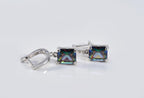 Handmade Unique Mystic Topaz Gemstone Earrings in 925 Sterling Silver,Handcrafted Mystic Topaz Earring, Gift for Her