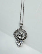 Handmade Zircon 925 Sterling Silver Necklace: Wedding Jewelry