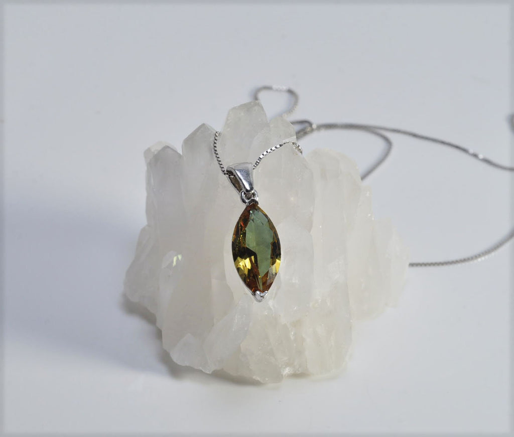 Handmade Sultanite  Silver Necklace,925 Sterling Silver Genuine Authentic Necklace, Sultanite  Gemstone Jewelry Gift for Her