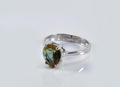 Handmade Heart‑Shaped Sultanite Ring in Sterling Silver, Color‑Changing Gemstone Jewelry