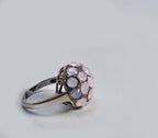 Handmade Genuine Pink Quartz Silver Ring,Pink Quartz Ring Jewelry, 925 Sterling Silver Pink Quartz Ring,Anniversary Gift