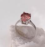 Handmade Heart‑Shaped Sultanite Ring in Sterling Silver, Color‑Changing Gemstone Jewelry