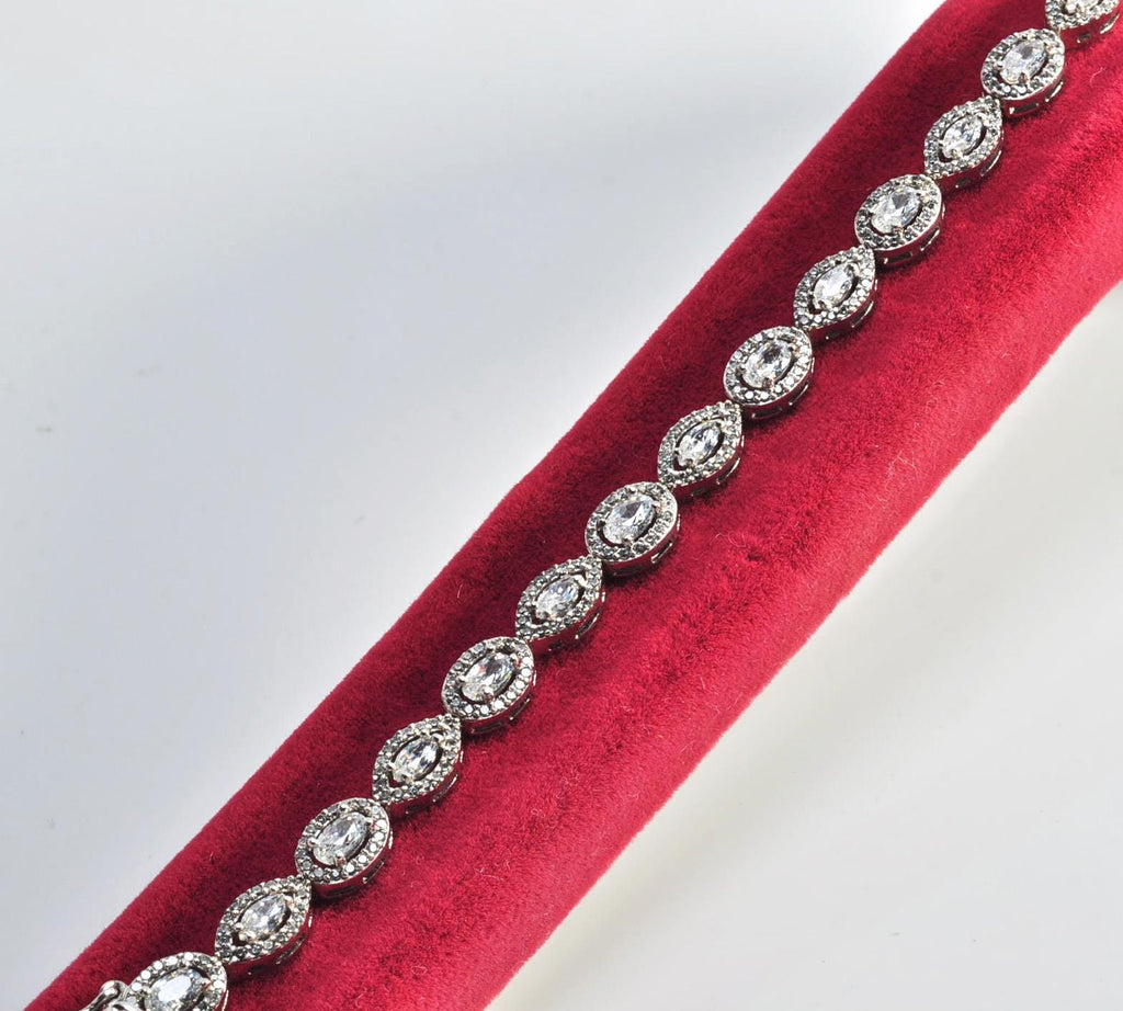 Handmade Genuine Zircon Gemstone Silver Bracelet, Zircon Bracelet Jewelry,Handcrafted, Gift For Her, Wedding Gift