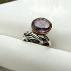 Handmade Amethyst Sterling Silver Ring: February Birthstone Jewelry