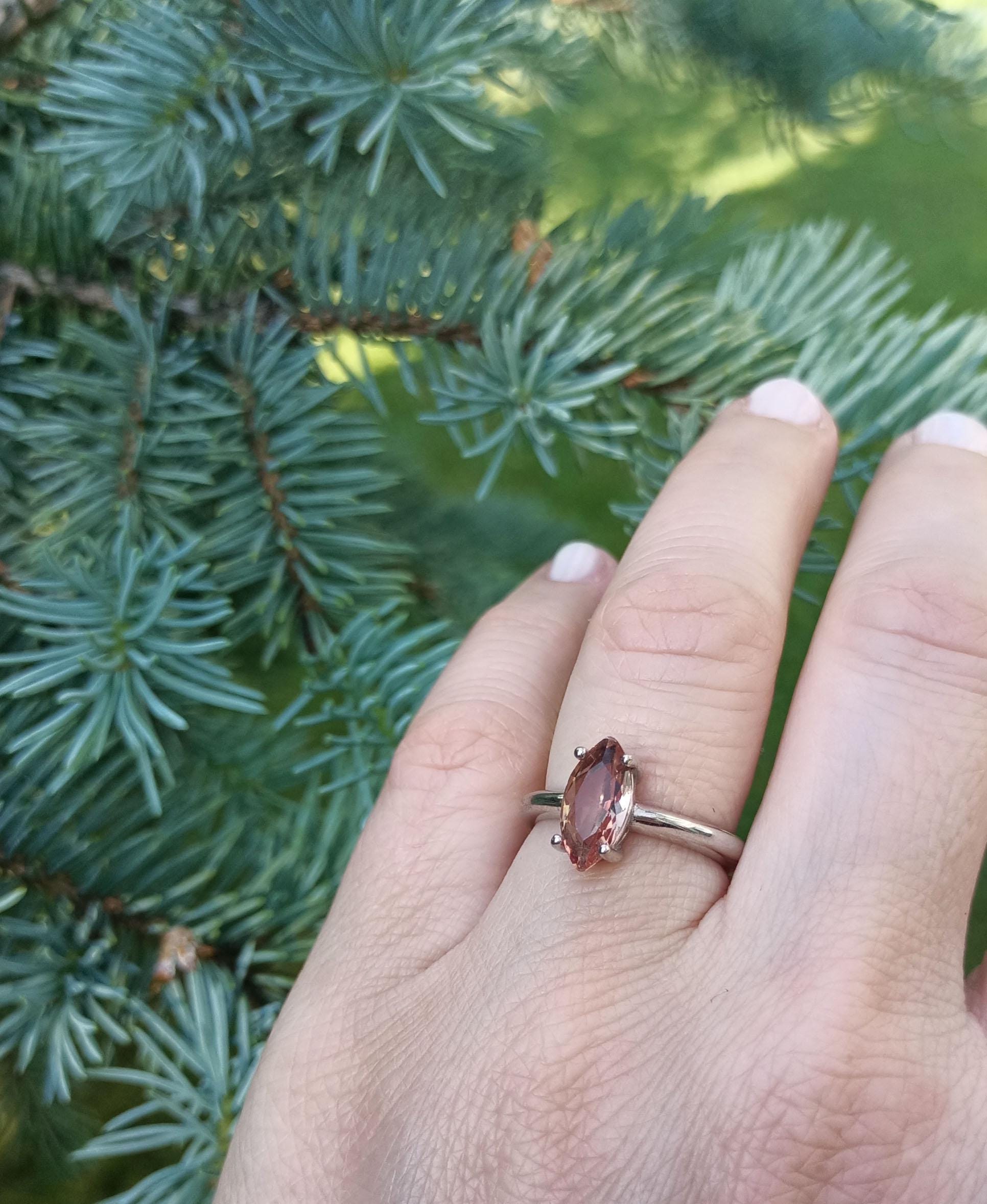 Handmade Color Changing Sultanite Silver Ring: Turkish Gemstone Jewelry