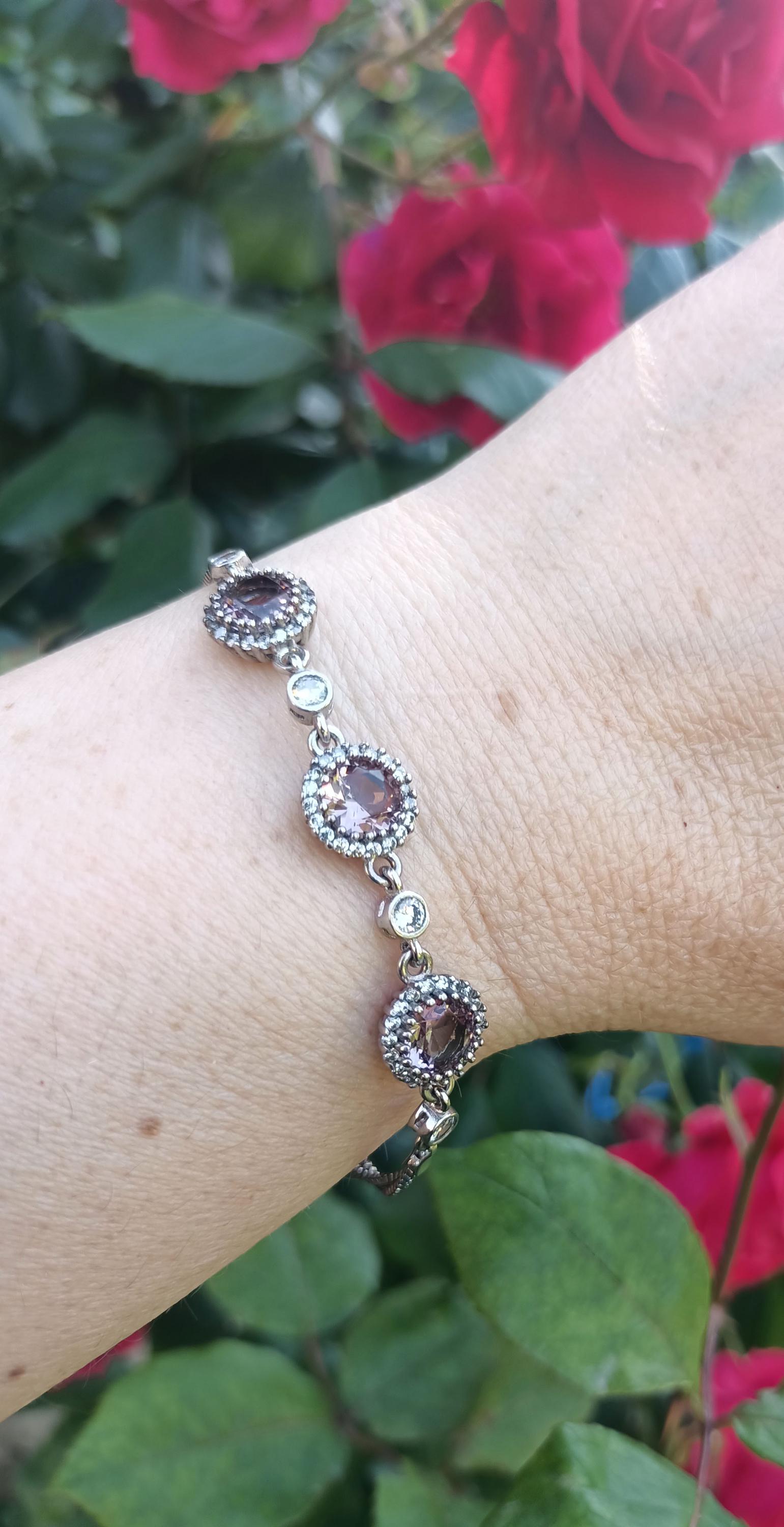 Handmade Color Changing Sultanite Silver Bracelet, Turkish Diaspora Jewelry