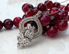 Handmade Zircon 925 Sterling Silver Necklace: Wedding Jewelry