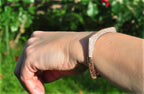 Handmade Genuine Zircon Gemstone Rose Silver Bracelet, Zircon Bracelet Jewelry,Handcrafted, Gift For Her, Wedding Gift