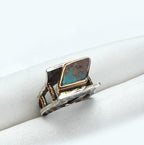 Handmade Turquoise Ring: 925 Sterling Silver Band, Artisan Jewelry