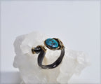 Handmade Turquoise Ring: 925 Sterling Silver Band, Natural Gemstone