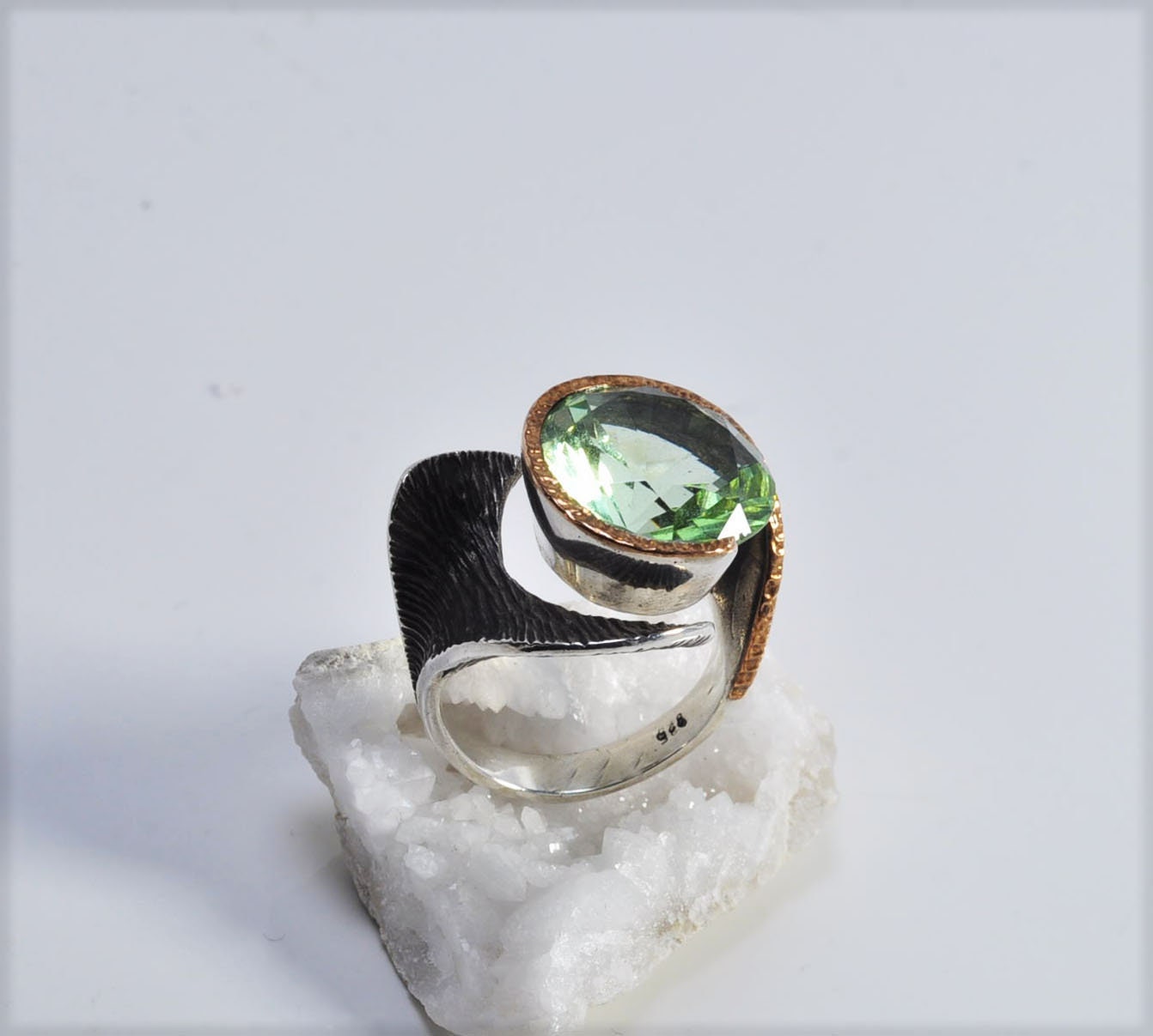 Handmade Genuine Topaz Silver Ring, Topaz Sterling Silver Jewelry,Topaz Gemstone Ring,Anniversary Ring Gift for Her