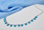 Handmade Aquamarine Sterling Silver Necklace, March Birthstone Jewelry