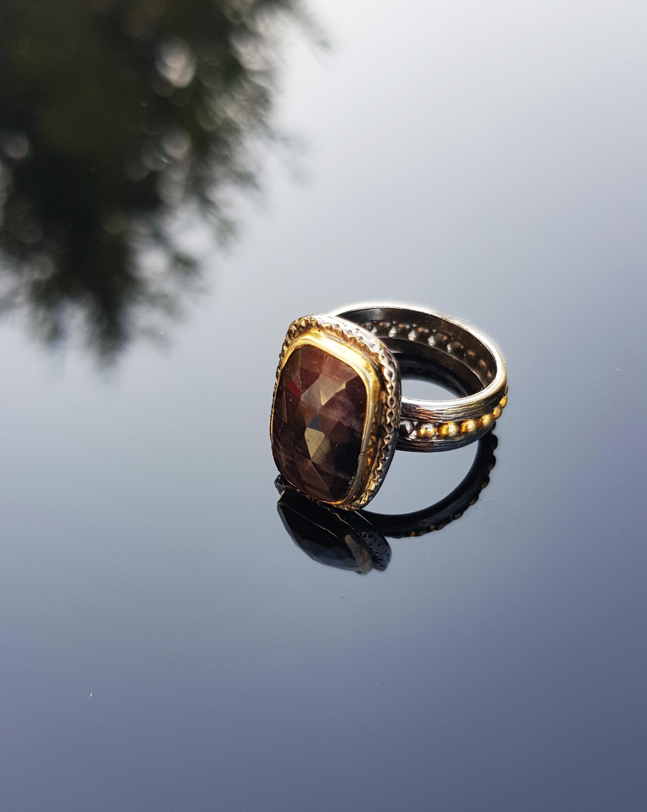 Handmade Ruby Ring: 925 Sterling Silver Gemstone Jewelry