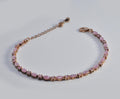 Handmade Genuine Pink Najaf Gemstone Rose Silver Bracelet, Pink Najaf Bracelet Jewelry,Handcrafted, Gift For Her, Wedding Gift