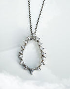 Sterling Silver Zircon Gemstone Necklace: Handmade Wedding Jewelry
