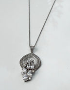 Handmade Zircon 925 Sterling Silver Necklace: Wedding Jewelry