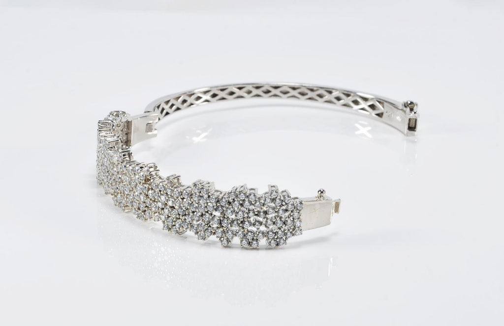 Handmade Genuine Zircon Gemstone Silver Bracelet, Zircon Bracelet Jewelry,Handcrafted, Gift For Her, Wedding Gift