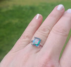 Handmade Genuine Mystic Topaz Silver Ring, Mystic Topaz Sterling Silver Jewelry,Mystic Topaz Gemstone Ring,Anniversary Ring Gift for Her