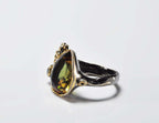 Handmade Sultanite Color Changing Ring: Art Deco Sterling Silver