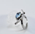 Handmade Aquamarine Ring: 925 Sterling Silver Jewelry Gift