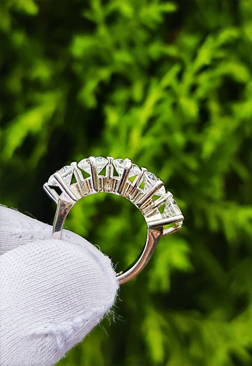 Handmade Zircon 925 Sterling Silver Ring, Handcrafted Zircon Jewelry,Wedding Ring Gift, Anniversary Gift for Her