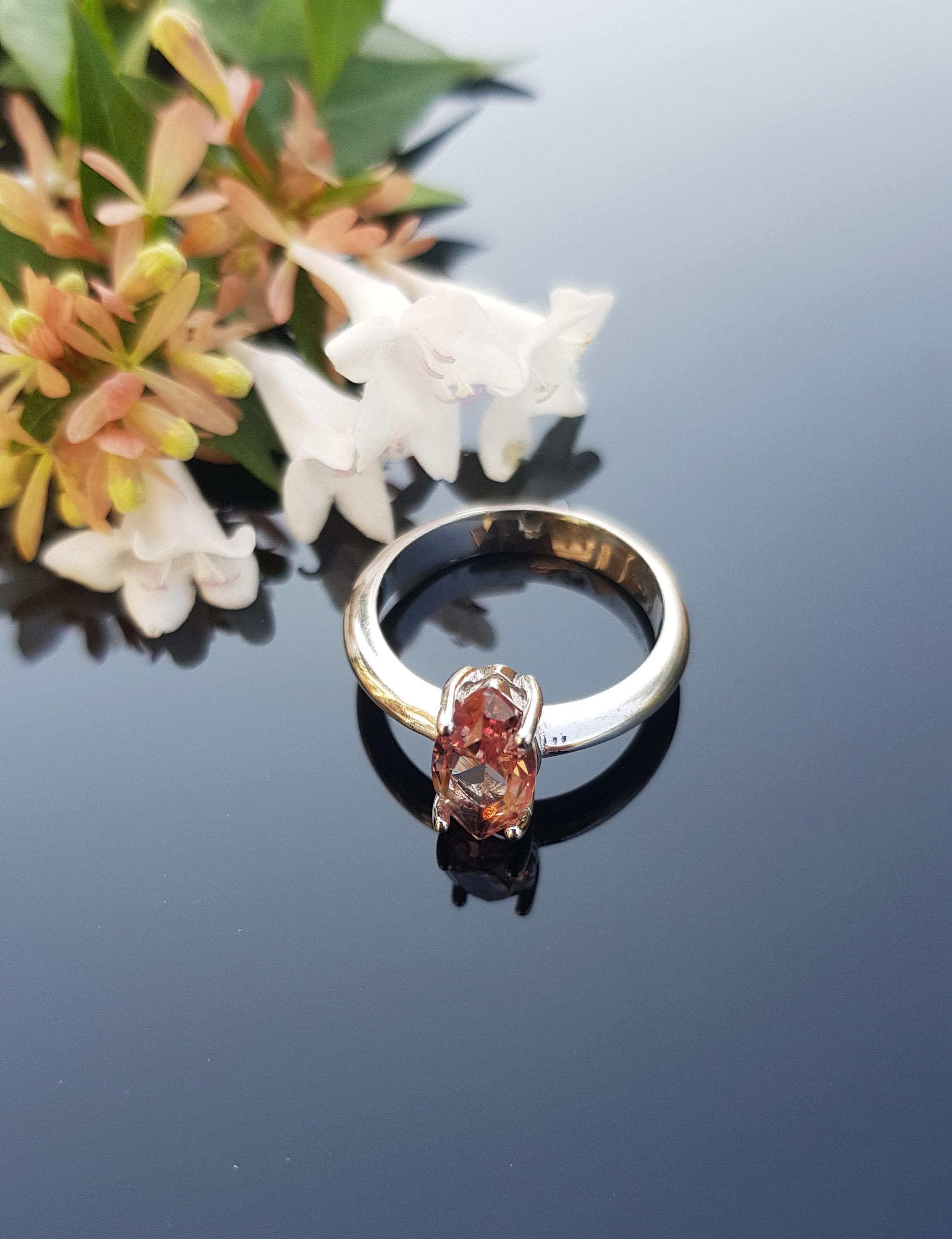Handmade Color Changing Sultanite Silver Ring: Turkish Gemstone Jewelry