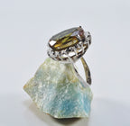 Handmade Color Changing Sultanite Ring, Sterling Silver, December Birthstone