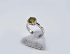 Handmade Color Changing Sultanite Silver Ring: Turkish Gemstone Jewelry