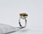 Handmade Sultanite Ring: Color Changing Gemstone, Sterling Silver
