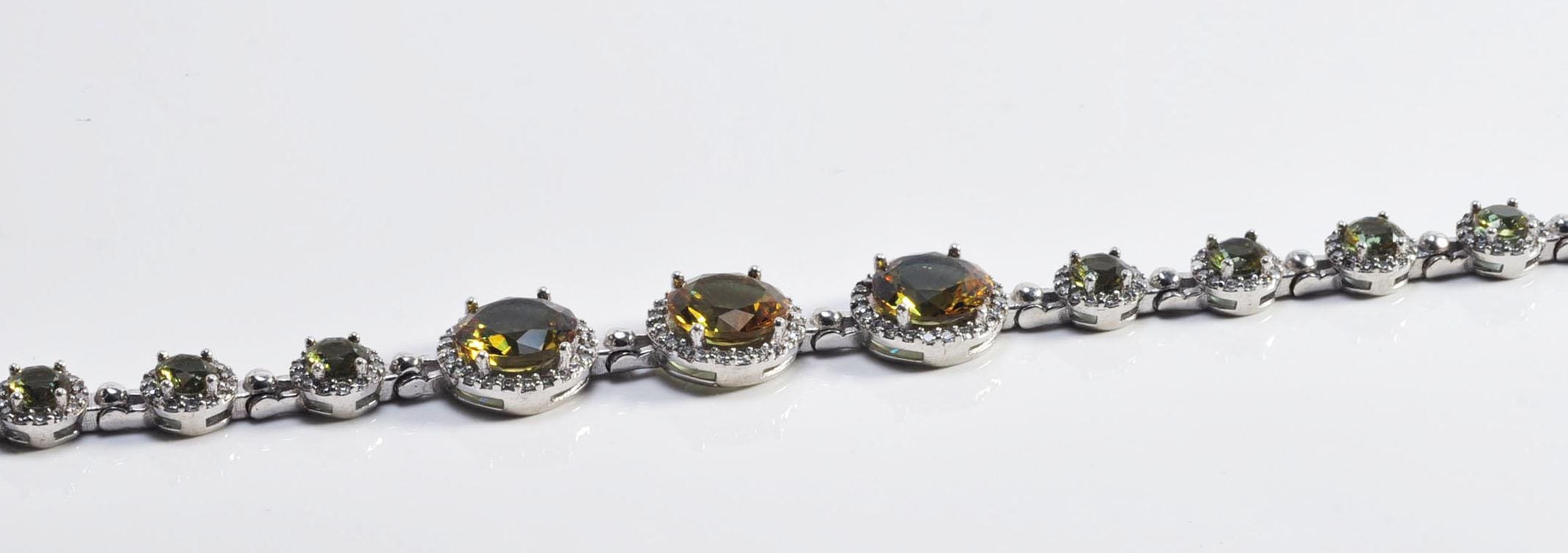 Handmade Genuine Color changing Sultanite Gemstone Silver Bracelet, Sultanite Bracelet Jewelry,Handcrafted Gift For Her