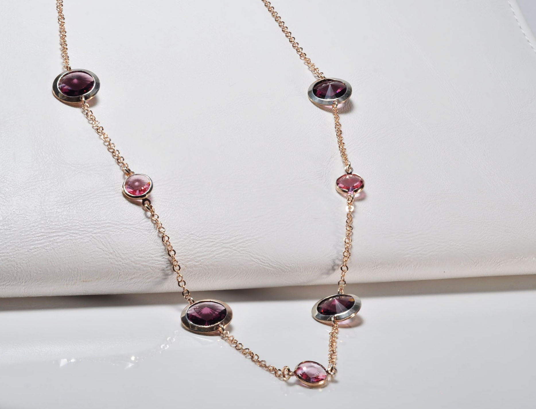 Handmade Amethyst Silver Necklace,925 Sterling Silver Genuine Authentic Necklace, Amethyst Gemstone Jewelry Gift for Her