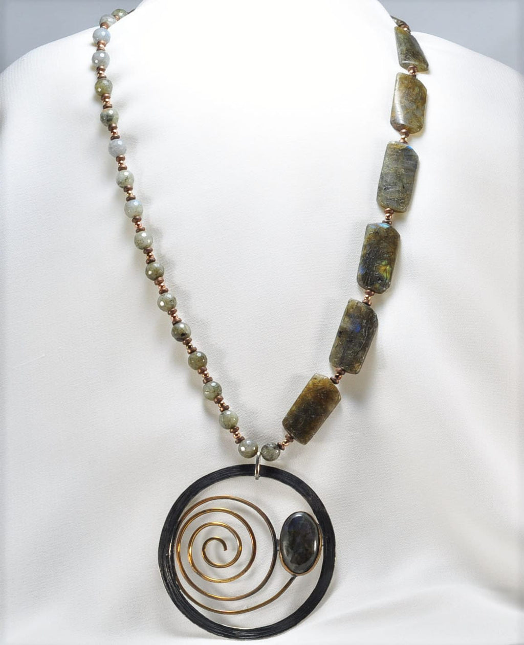Handmade Labradorite  Silver Necklace,925 Sterling Silver Genuine Authentic Necklace, Labrodorite  Gemstone Jewelry Gift for Her
