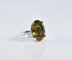 Handmade Color Changing Sultanite Silver Ring, Handcrafted Sultanite Jewelry