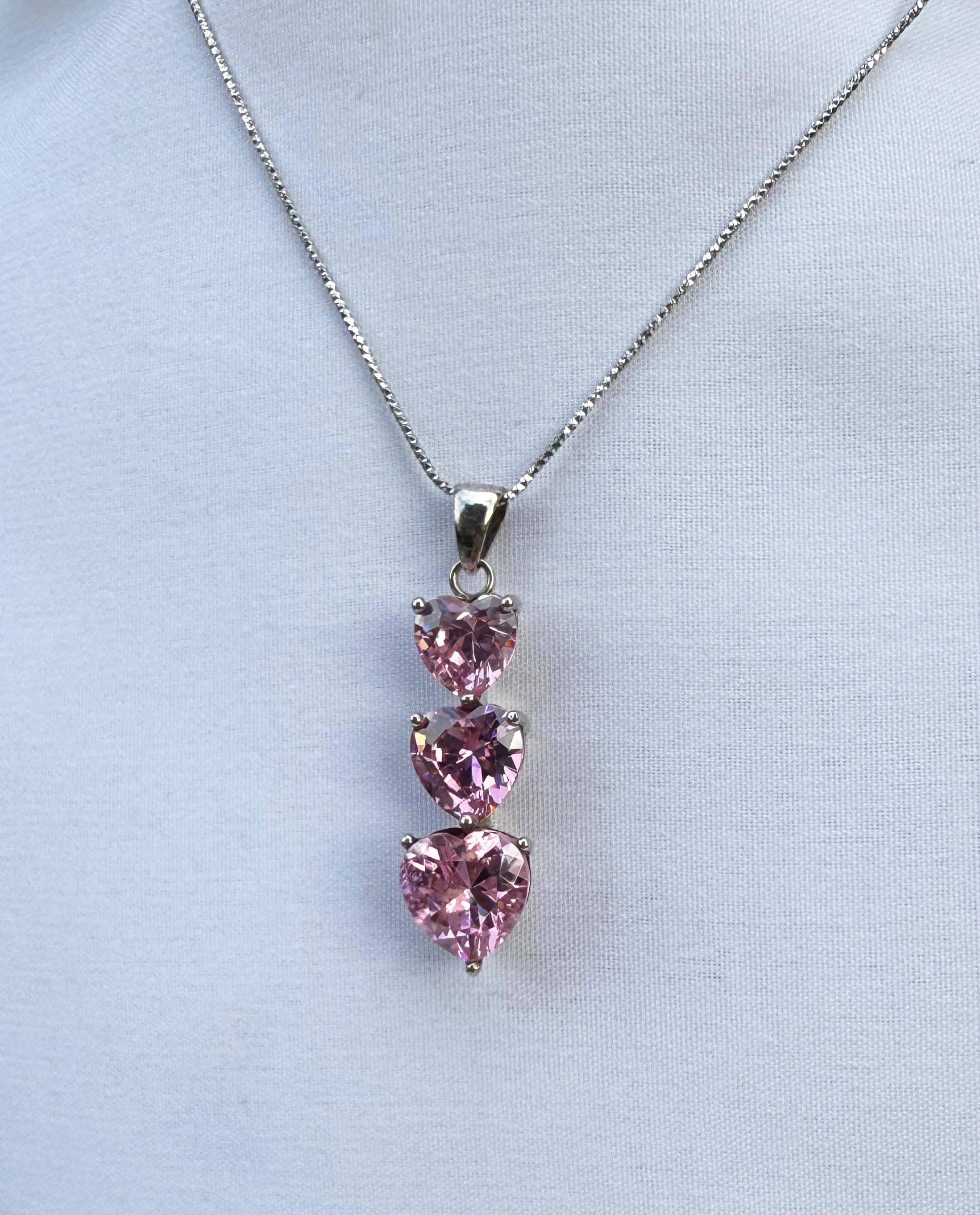 Handmade Rose Quartz Silver Necklace: Love Stone Jewelry
