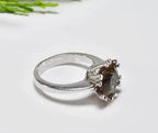Handmade Sultanite Silver Color Changing Ring, Handcrafted Sultanite Jewelry,Gift for Her