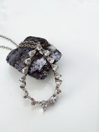 Sterling Silver Zircon Gemstone Necklace: Handmade Wedding Jewelry