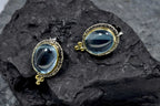 Handmade Aquamarine Silver Earring,Aquamarine Gemstone Earring,Oval Cut Earring,Gift for her