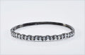 Handmade Genuine Zircon Gemstone Black Silver Bracelet,Zircon Bracelet Jewelry,Handcrafted Black Silver Zircon Bracelet Gift for Her