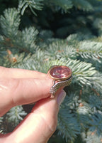 Handmade Color Changing Sultanite Silver Ring Jewelry