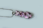 Handmade Rose Quartz Silver Necklace: Love Stone Jewelry