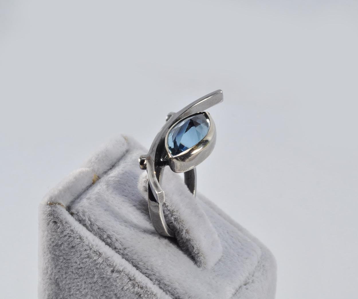 Handmade Aquamarine Ring: 925 Sterling Silver Jewelry Gift
