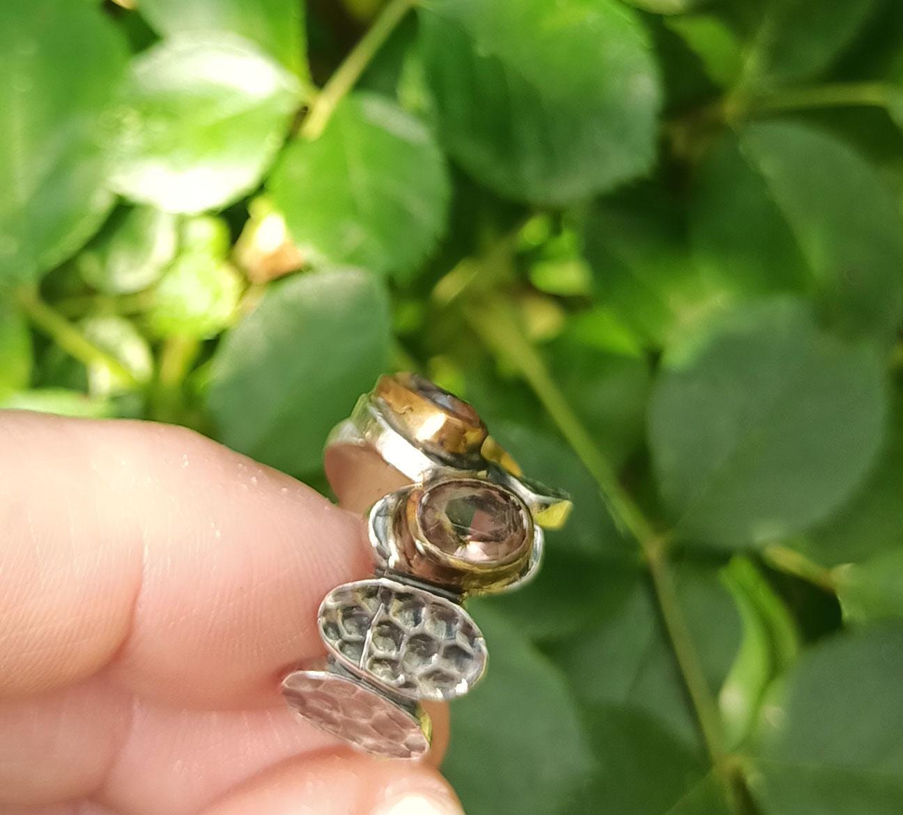 Handmade Color Changing Sultanite Silver Ring: Turkish Gemstone Jewelry