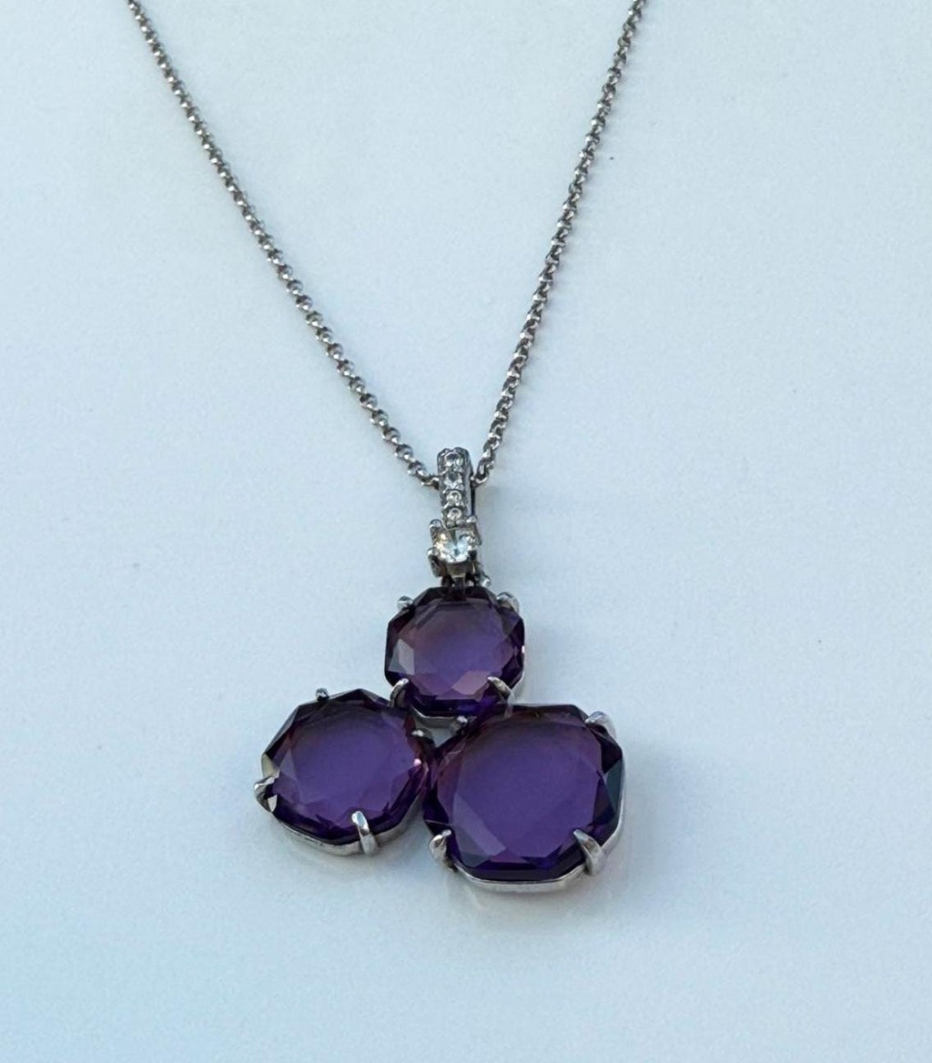 Handmade Amethyst 925 Sterling Silver Necklace: Gemstone Jewelry