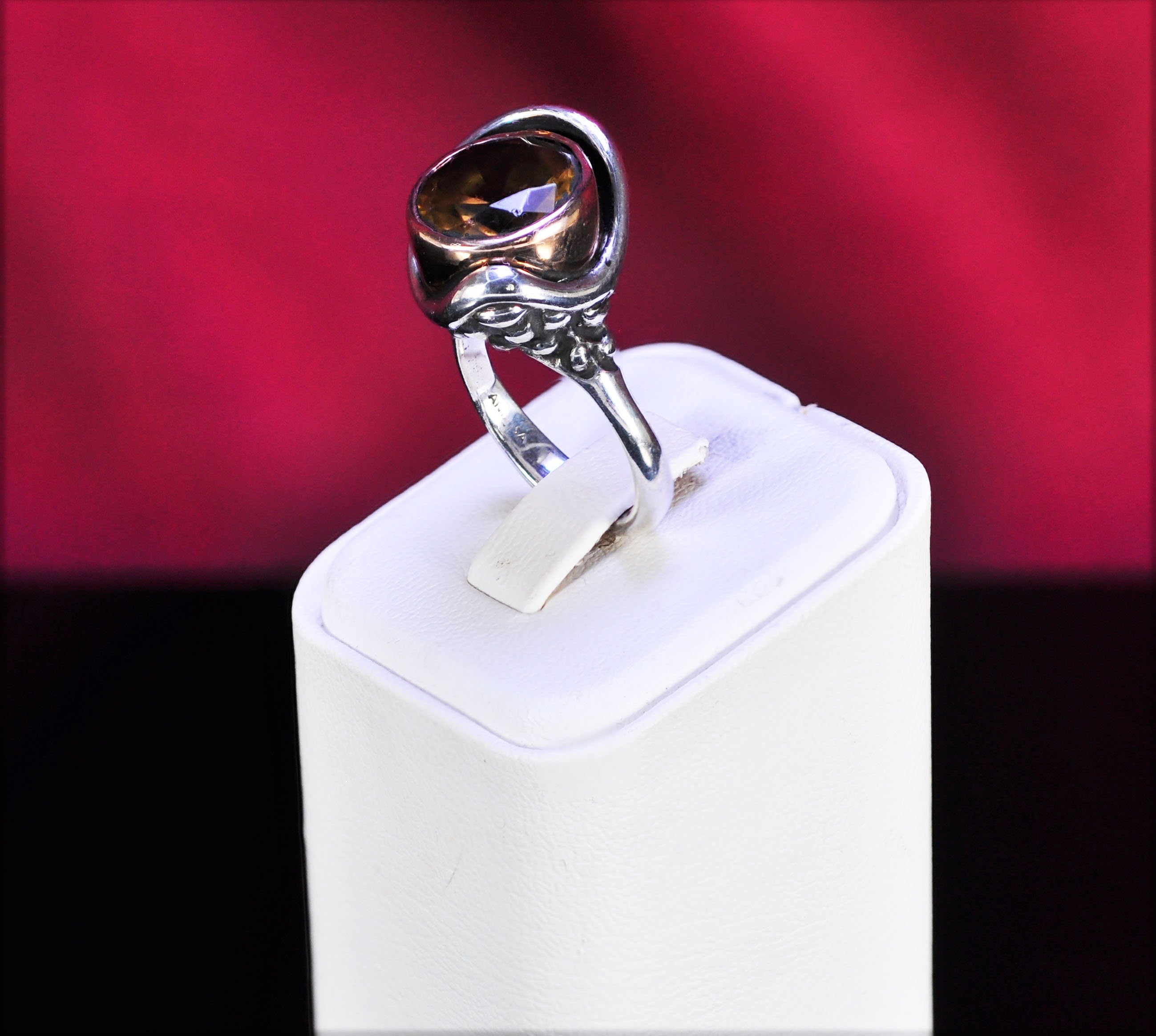 Handmade Sultanite Silver Ring, Color Change Gemstone Jewelry