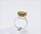 Handmade Sultanite Silver Ring: Color Changing Gemstone Jewelry