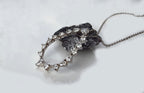 Sterling Silver Zircon Gemstone Necklace: Handmade Wedding Jewelry