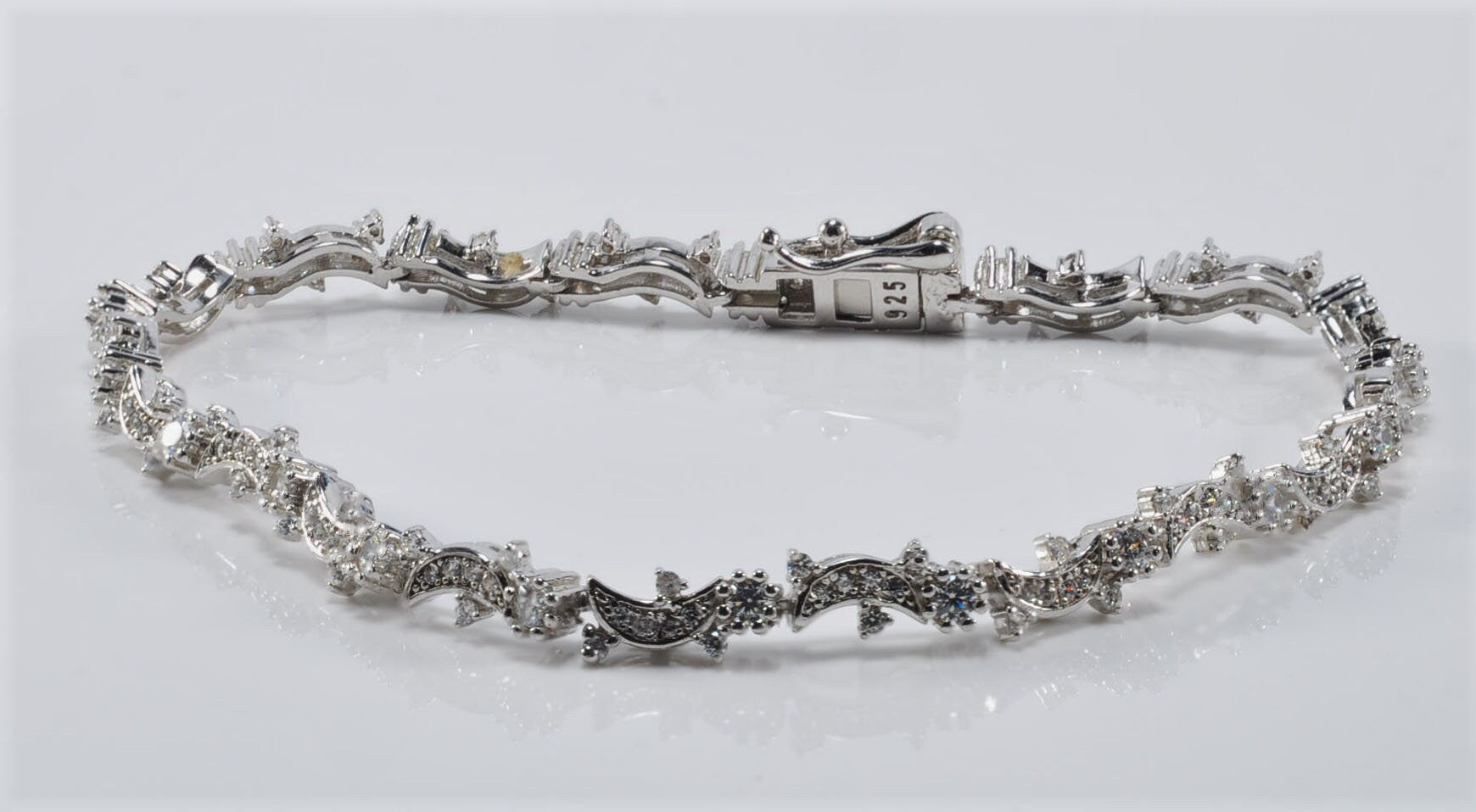 Handmade Genuine Zircon Gemstone Silver Bracelet, Zircon Bracelet Jewelry,Handcrafted, Gift For Her, Wedding Gift
