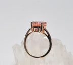 Handmade Rose Quartz Silver Ring, Handcrafted Rose Quartz Jewelry,Wedding Ring Gift, Rose Silver Rose Quartz Ring,Gift for her